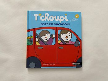 Livre T'choupi part en vacances Nathan 