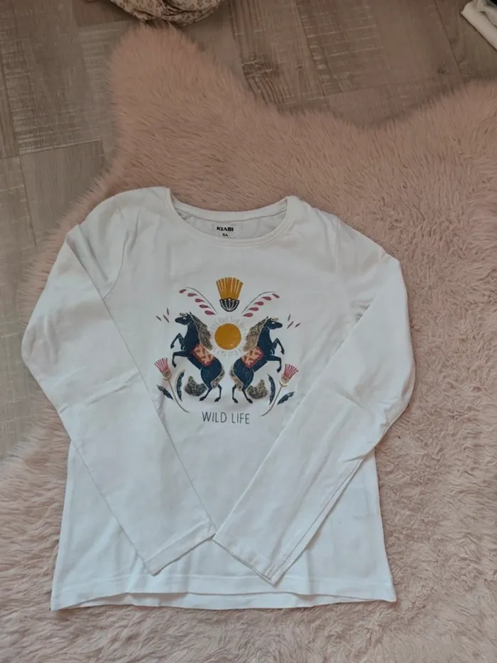 T-shirt ML Kiabi 8 ans