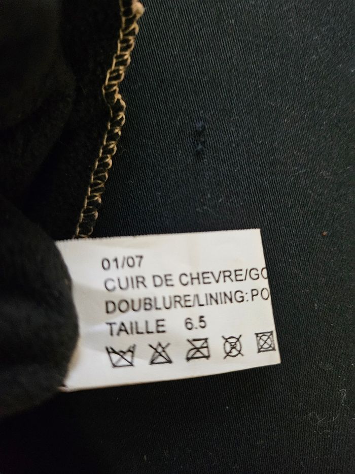 Gants  neuf en cuir de chèvre - photo numéro 3