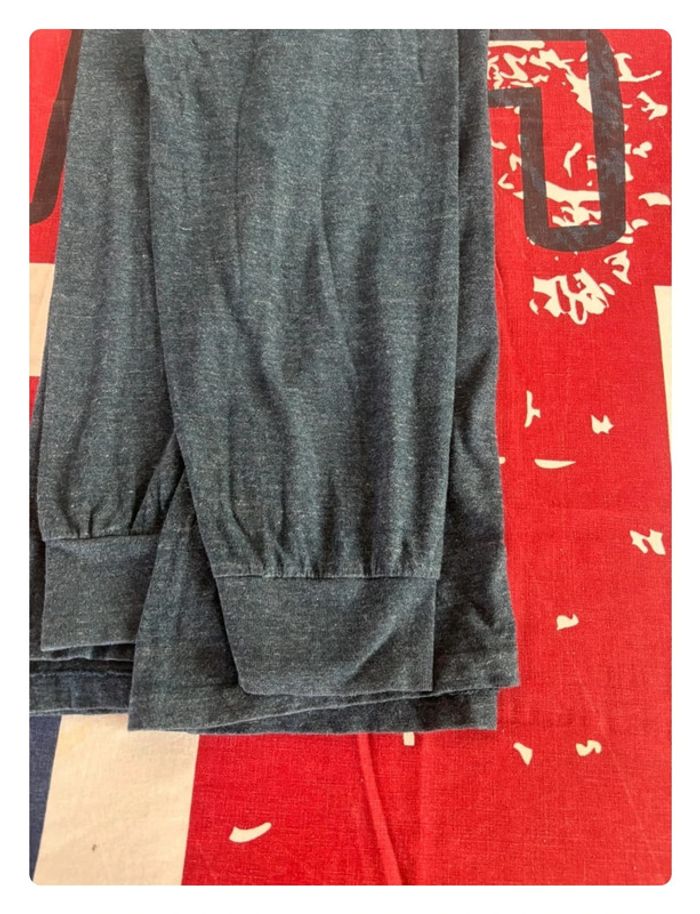 Sweat/T-shirt manche longue Ralph Lauren Xl bleu cavalier blanc taille - photo numéro 13