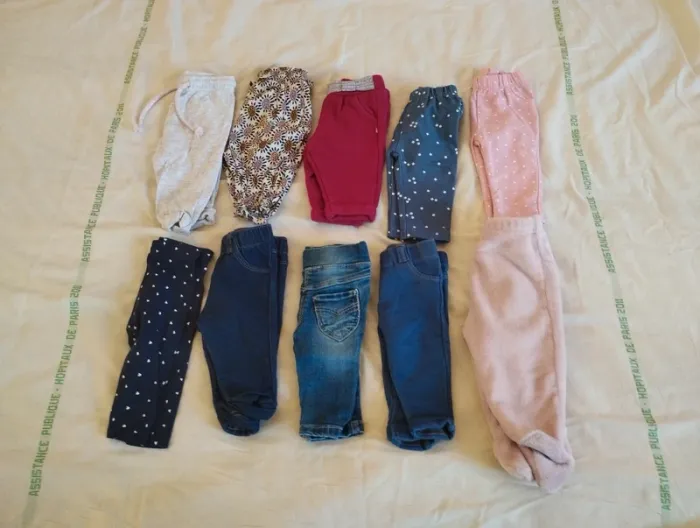 Lot pantalons 3 mois fille