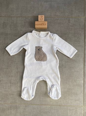 Pyjama velours verbaudet 3 mois