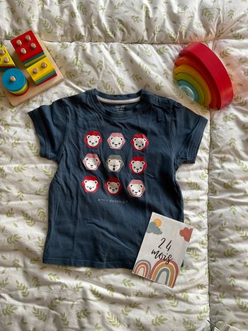 teeshirt manches courtes bleu marine 23 mois obaibi
