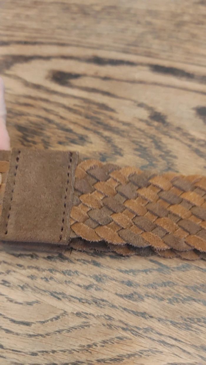 Ceinture tressée Naf Naf cuir taille 3 (85cm) - photo numéro 12