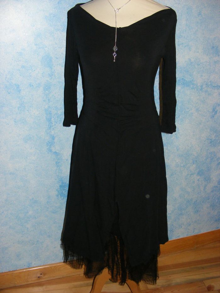 superbe robe noire habillée et très originale Cop Copine taille 36/38 - photo numéro 2