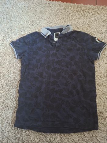 T shirt avec col garçon bleu marine 12 ans firefly