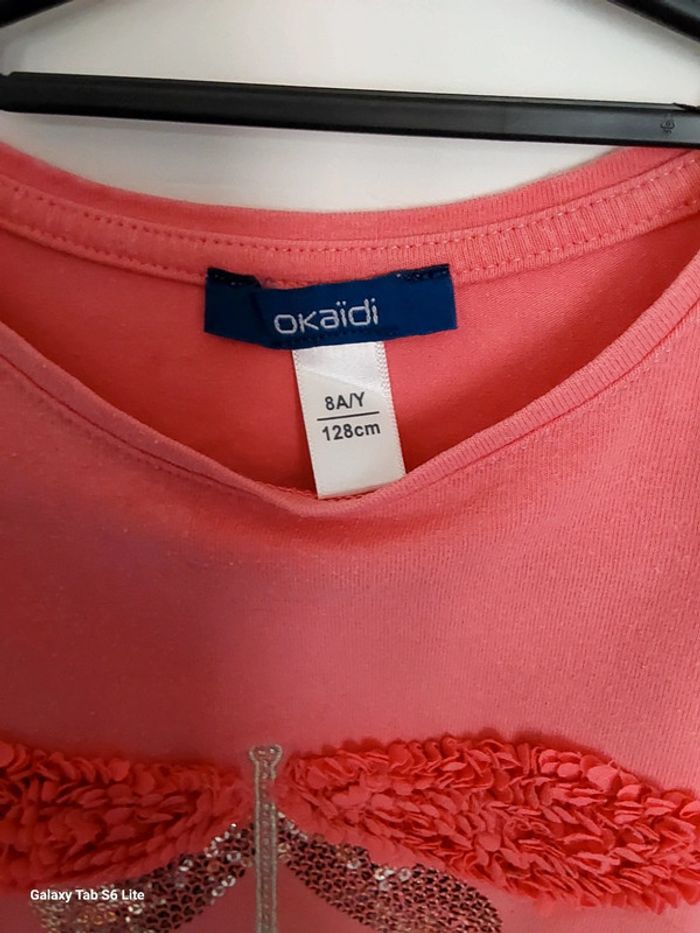 T shirt okaïdi fille 8 ans - photo numéro 2