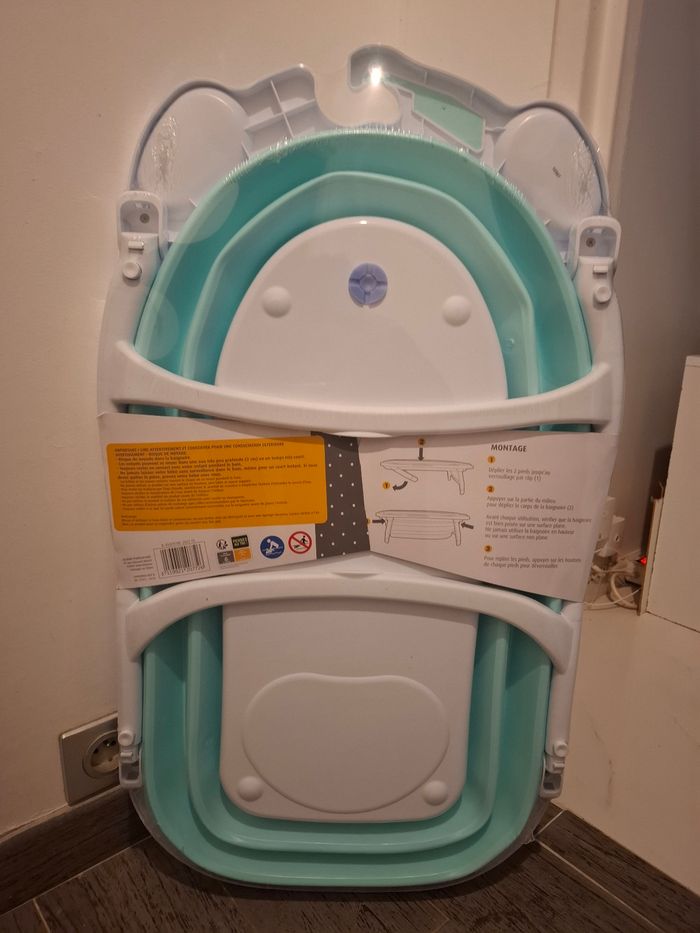Baignoire Turquoise compacte 35L - BABYSUN - photo numéro 6
