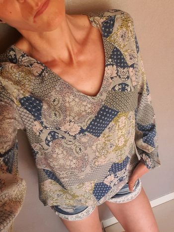 Haut tee-shirt blouse chemise chemisier femme taille 36 Camaïeu