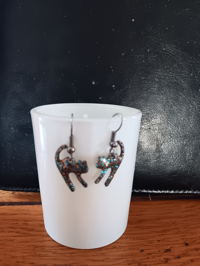 Boucles d'oreilles chats