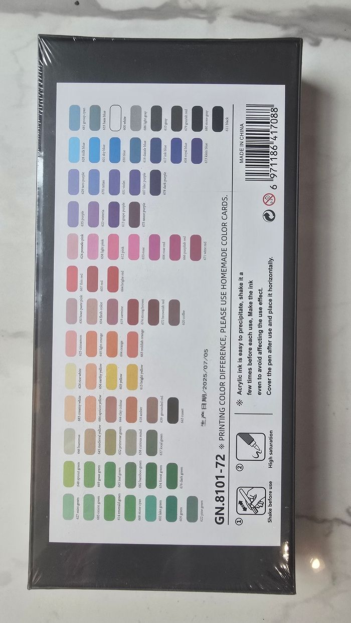 Boite Guangna  72 feutres acryliques - photo numéro 2