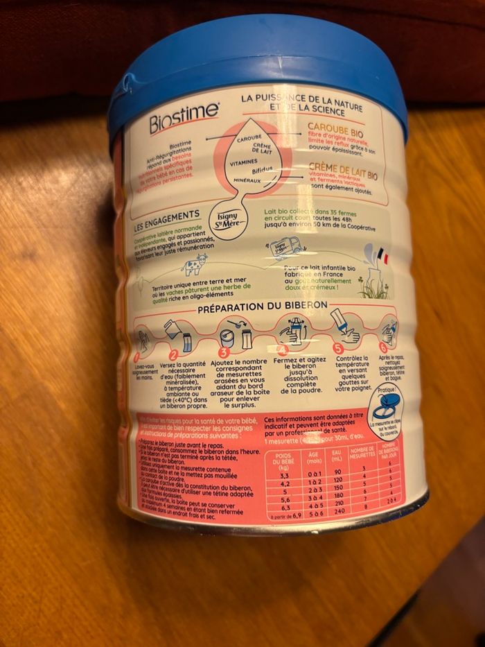 Lait biostime AR 1 er age - photo numéro 3