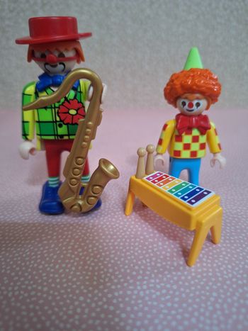 Figurines Playmobil Clowns  musiciens