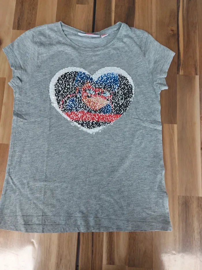T-shirt Miraculous avec sequins réversibles - photo numéro 2