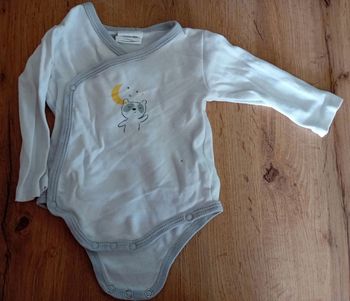 Body blanc m.l / 3 mois