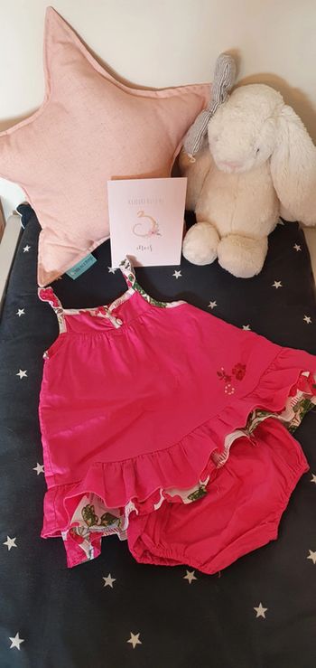 Ensemble Sergent Major robe et bloomer taille 3 mois en très bon état