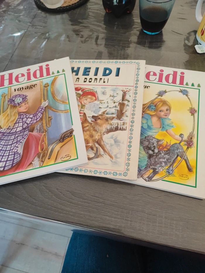 Lot livres vintage heidi