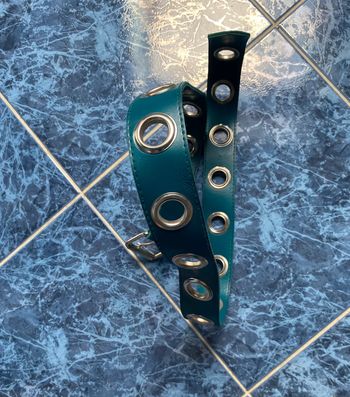 Ceinture bleu canard 107 cm