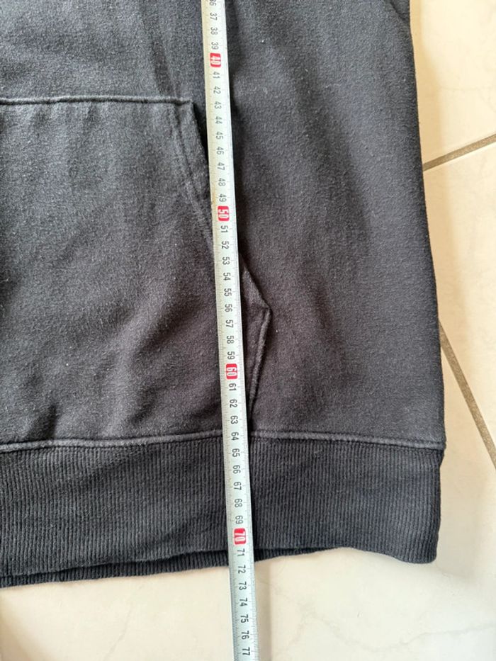 Pull / Sweat à capuche The North Face taille L couleur noir logo blanc - photo numéro 8