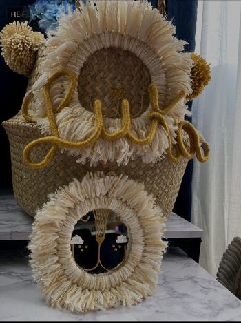 Panier Lion garçon+miroir Lion S