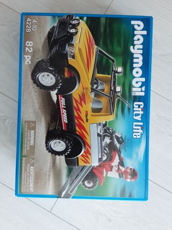 Pick up et quad playmobil 4228 neuf