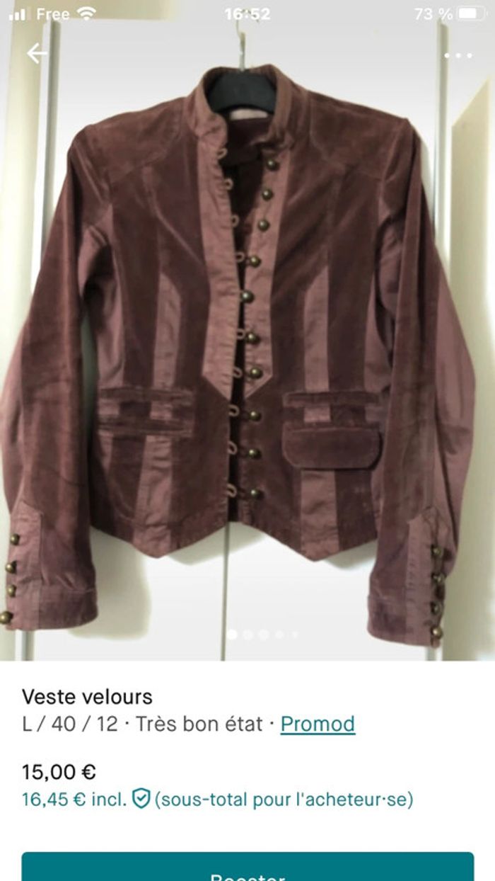 Veste velours - photo numéro 14