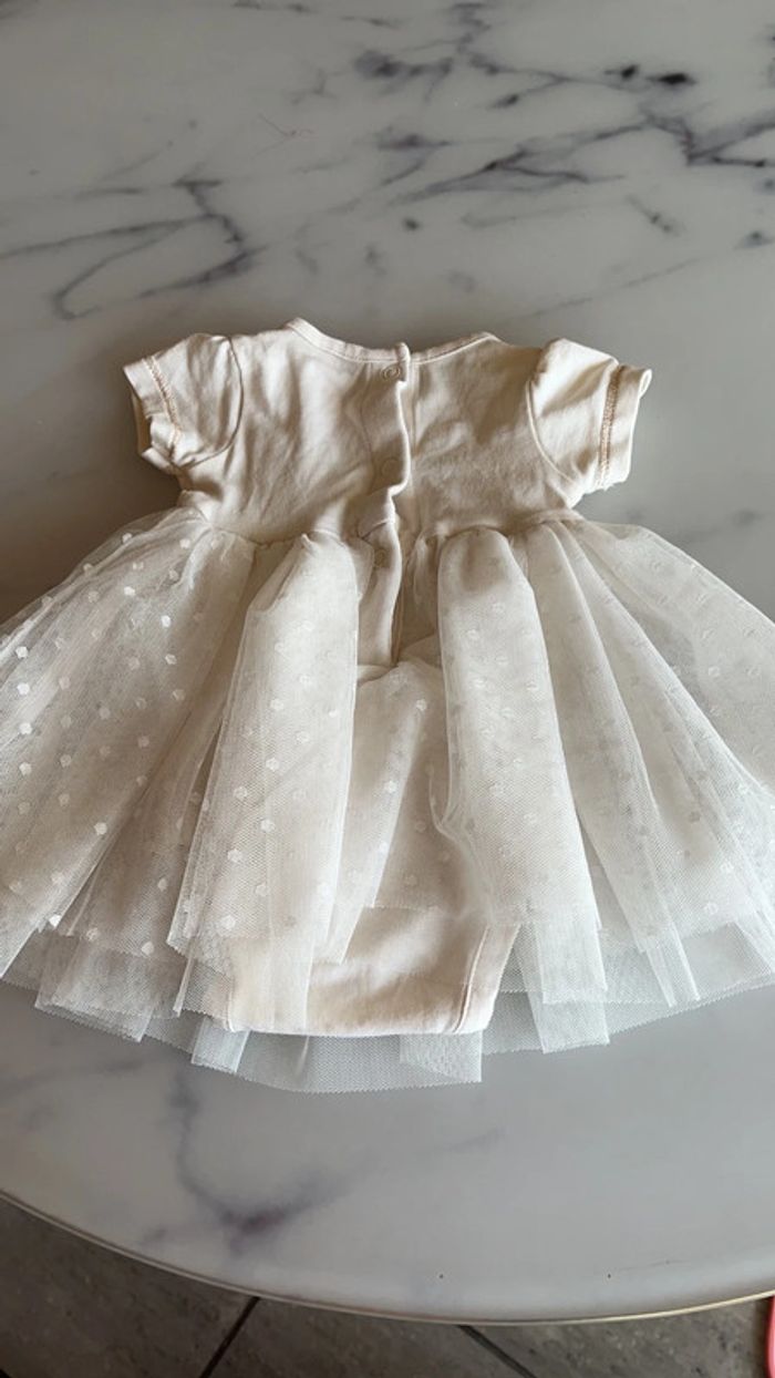 Robe avec tulle bébé fille - photo numéro 2