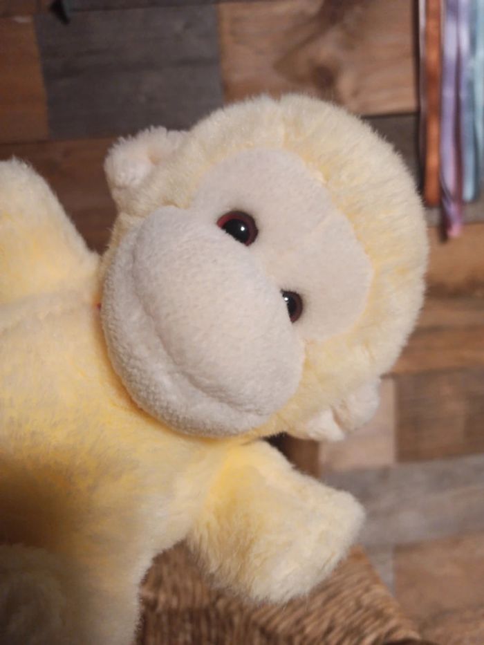 peluche singe jaune Kinder gund 1986 tbe - photo numéro 7