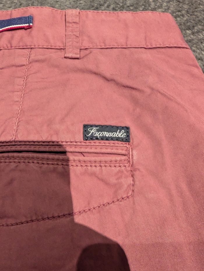 Schort rouge Façonnable taille 52 - photo numéro 3