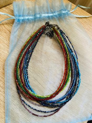 Lot 3 colliers perles de rocailles