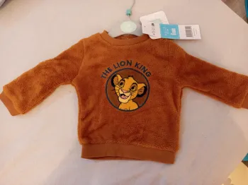 Sweat tout doucement roi lion Disney taille 6mois neuf