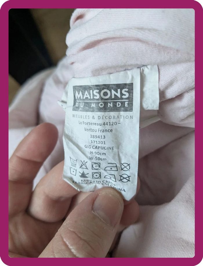 turbulette gigoteuse rose pale taille naissance 0-18 mois évolutive Maison du monde - photo numéro 4