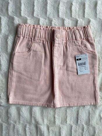 Jupe en jeans rose gemo