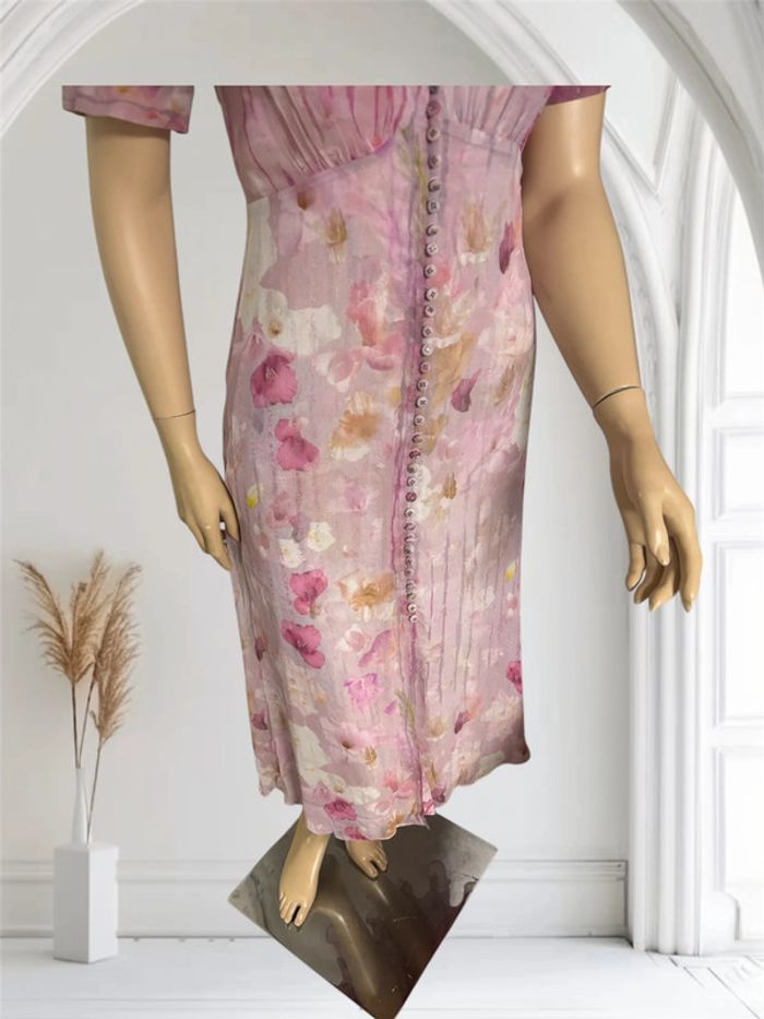 Robe The Kooples neuve - Taille 1 - Imprimé fleuri romantique - photo numéro 9