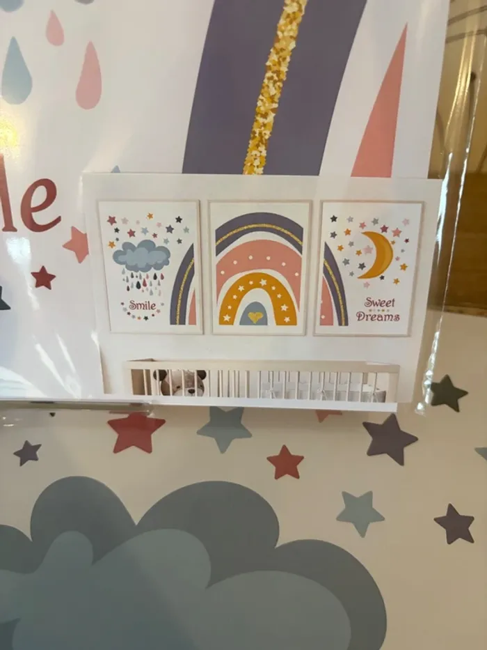 Affiches “Rainbow Dreams” pour chambre enfant - photo numéro 2