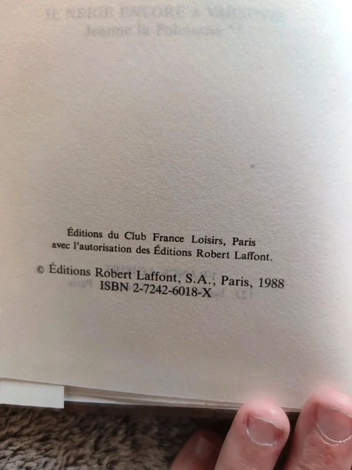 Livre Jeanne la polonaise Yves viollier - photo numéro 3