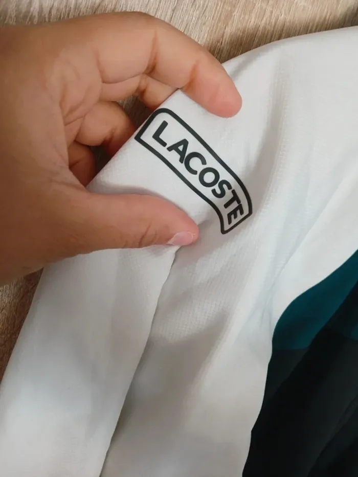 Veste lacoste sport S noir et blanc - photo numéro 2