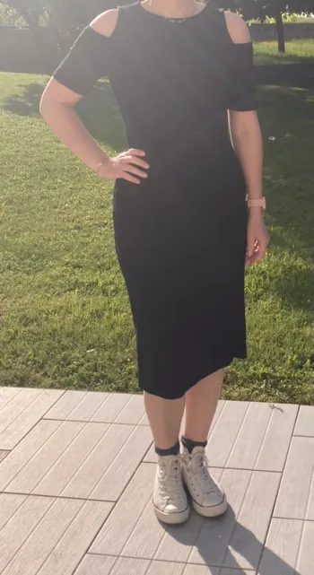 Robe noire moulante Pimkie
