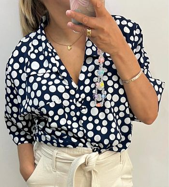 Chemise Rétro Imprimée Pois Taille 46 Burberrys