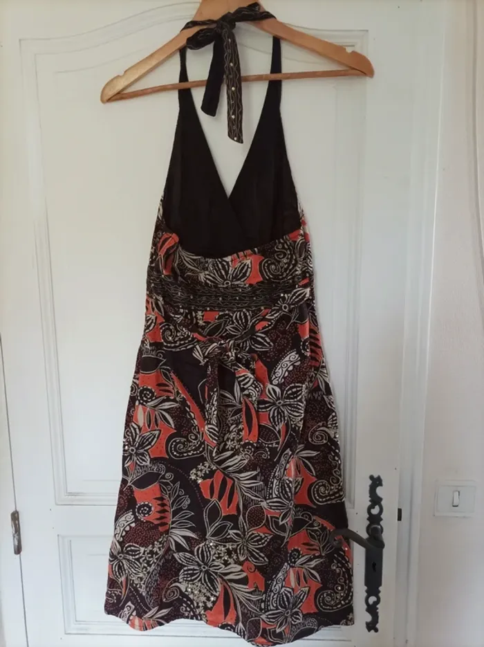 Robe d'été ethnique T36 dos nu - photo numéro 3
