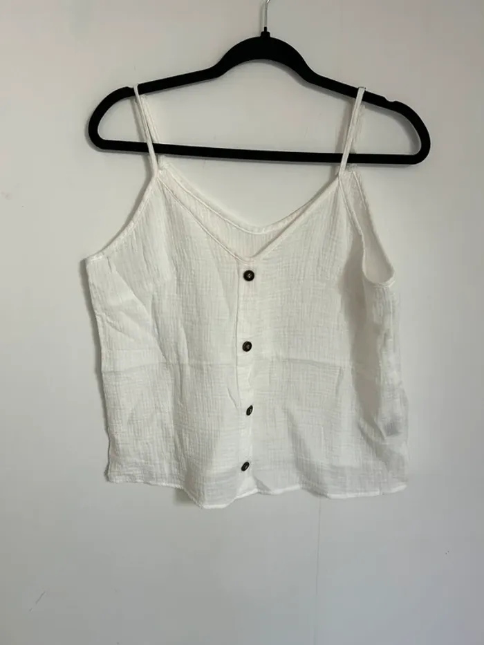Débardeur blanc femme taille S shein neuf