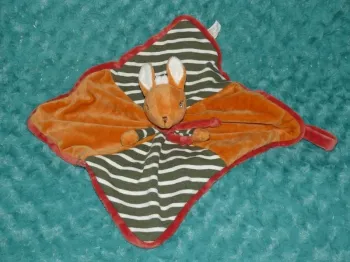 Doudou plat biche Helga Bukowski orange 🦋 parfait état