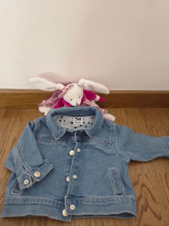 Veste en jean neuve bébé fille 6 mois