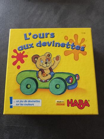 Jeu haba l'ours aux devinettes 