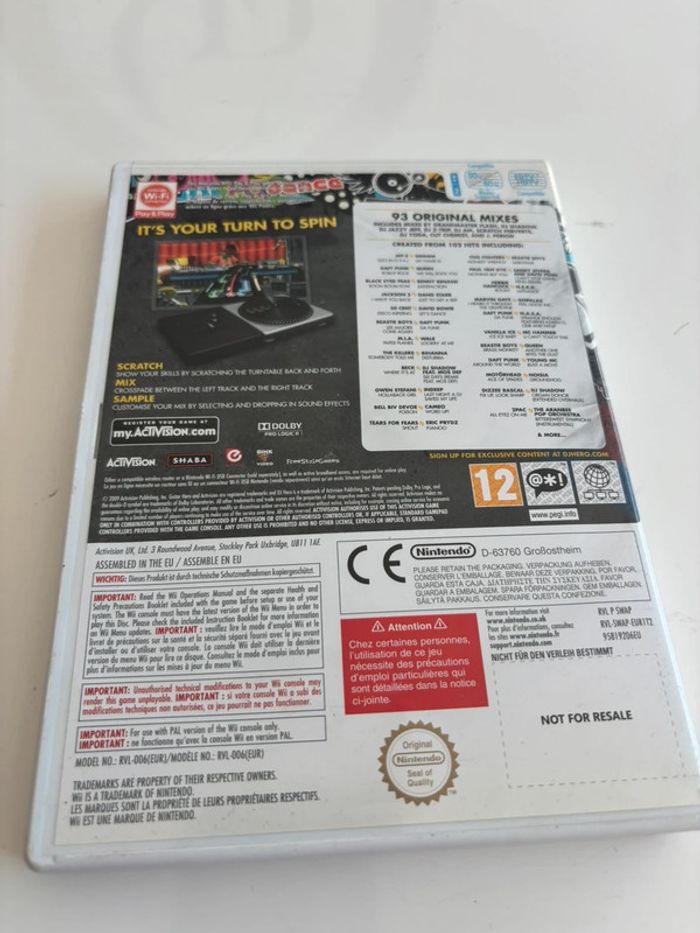 🎶 DJ Hero - Jeu Nintendo Wii 🎶 - photo numéro 2