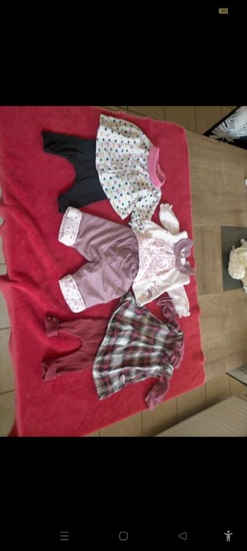 Ensemble fille un mois