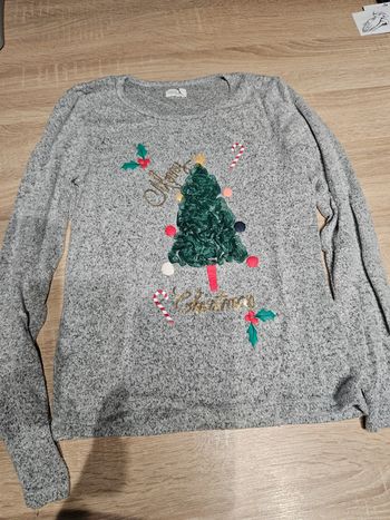 Pull Noël sapin 12 ans