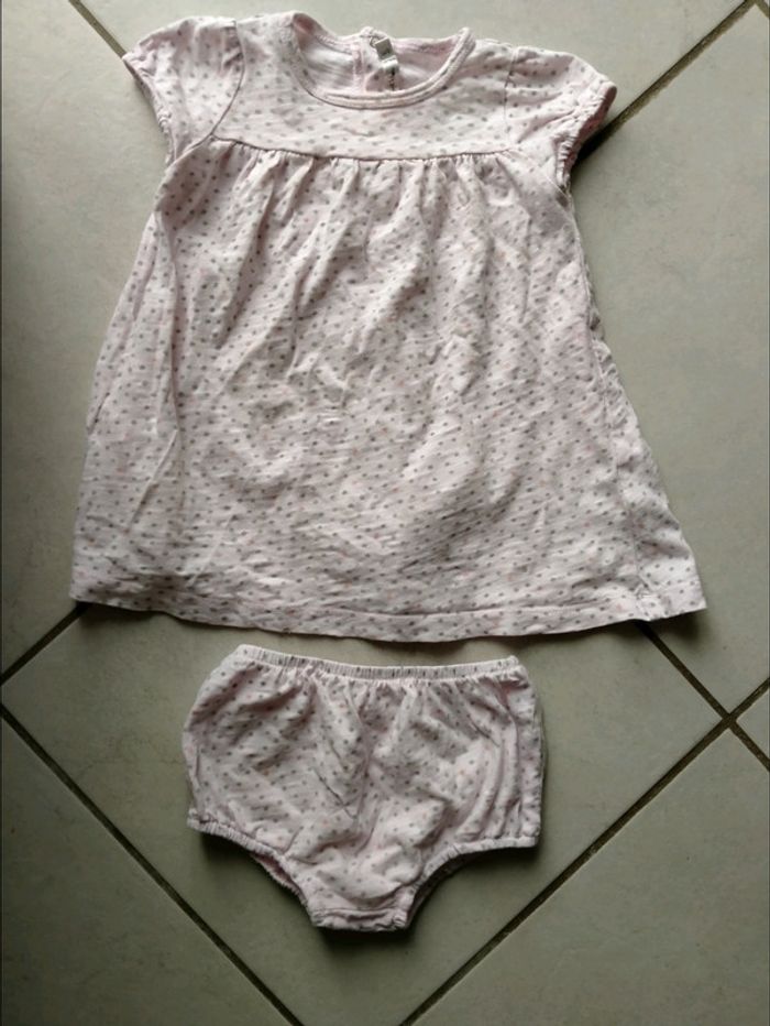 Pyjashort tout mignon rose Bout'chou. Bébé 6 mois