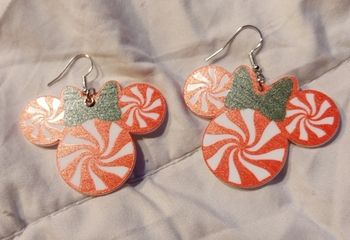 Boucles d'oreilles disney Noël