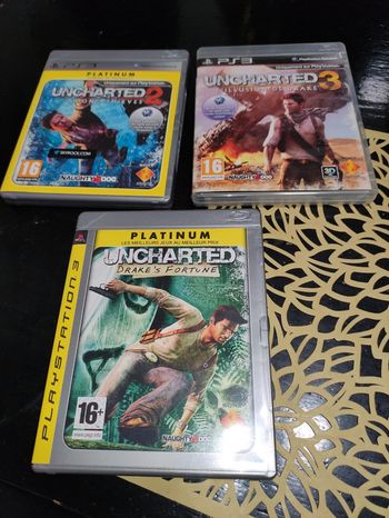 Lot de 3 jeux Playstation 3 Uncharted